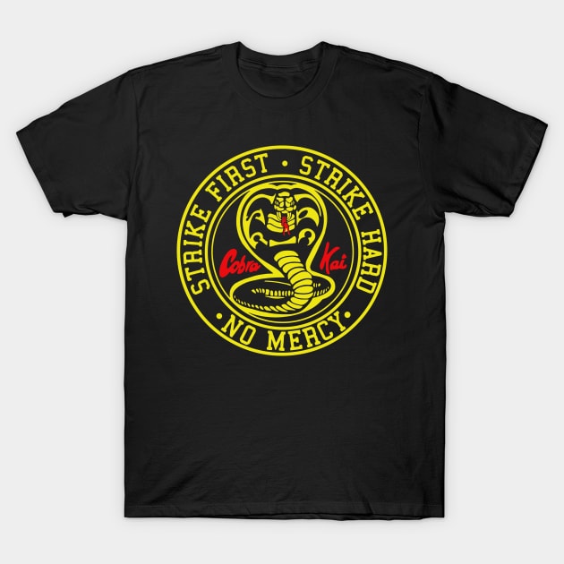 Strike First Strike Hard No Mercy T-Shirt by savecloth